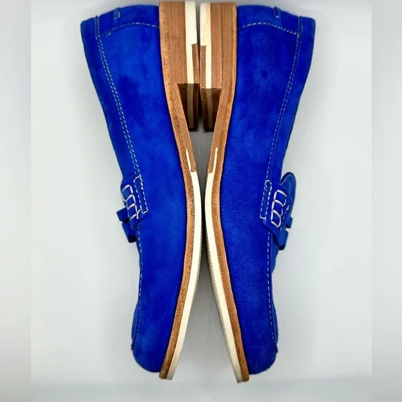Johnston & Murphy Blue Suede Shoes - Picture 6 of 10